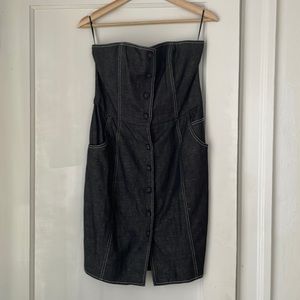 Vintage Calvin Klein Union made strapless dress